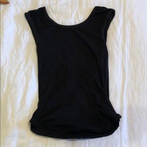 Free People black top with cross body back